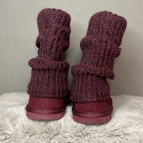 SO Mandy Girl Burgundy Sweater Boot - Picture 3 of 8